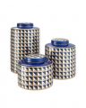 Drappo jars blue set of 3 OUTLET