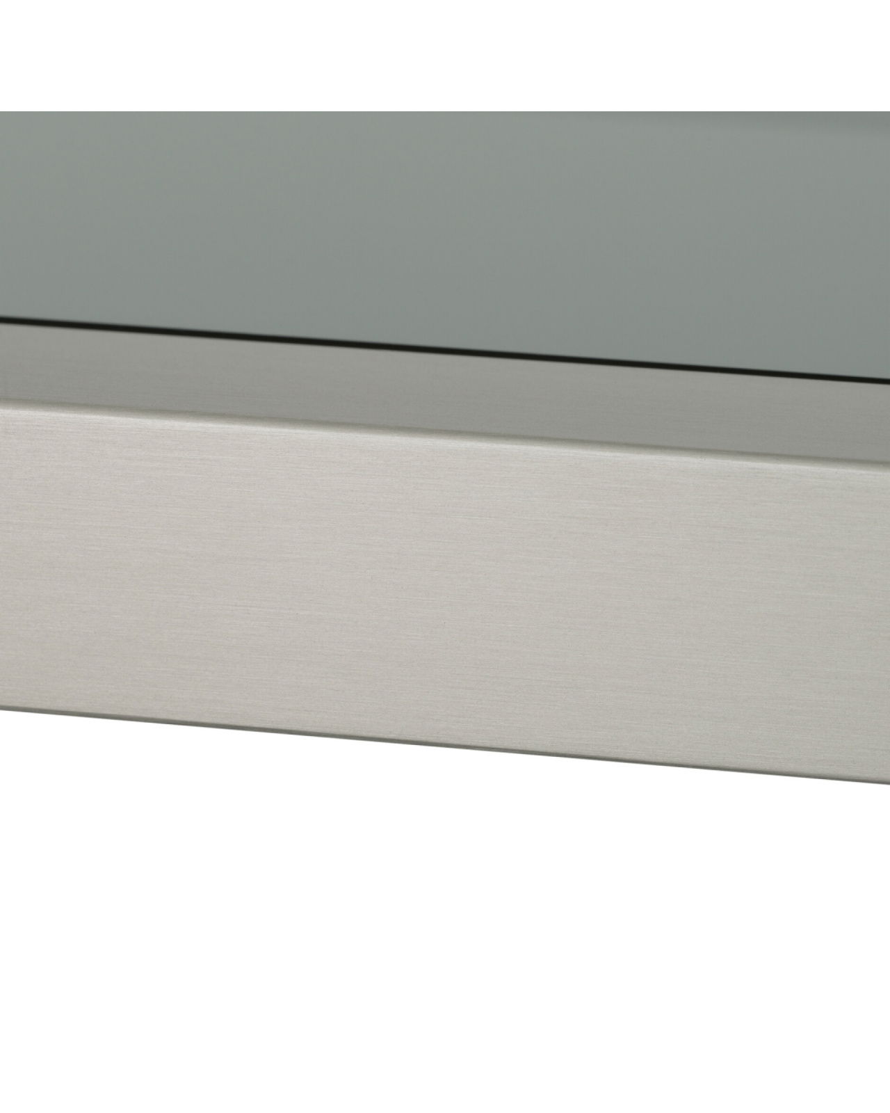 Corrado I bücherregal bebürsteter stahl