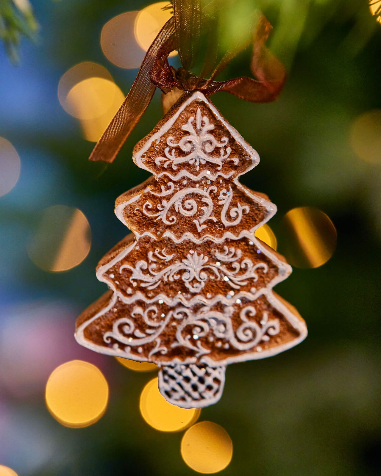 Woodley pepparkaka gran julgrandekoration