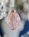 Penny Glass Egg Light Pink