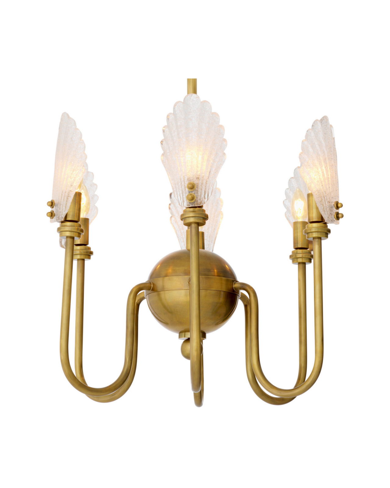 Isabelle kroonluchter antiek messing