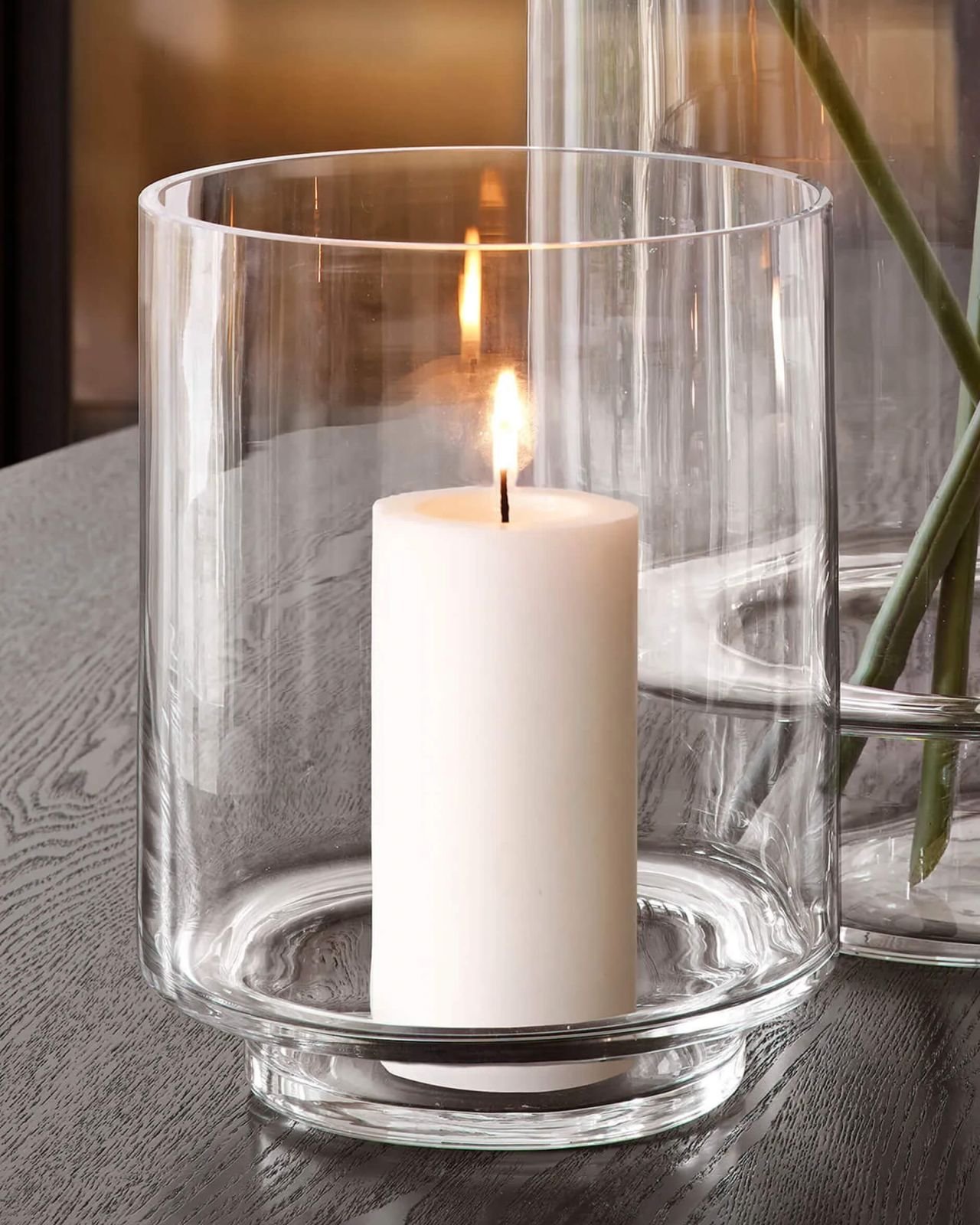 Toulon candleholder clear glass