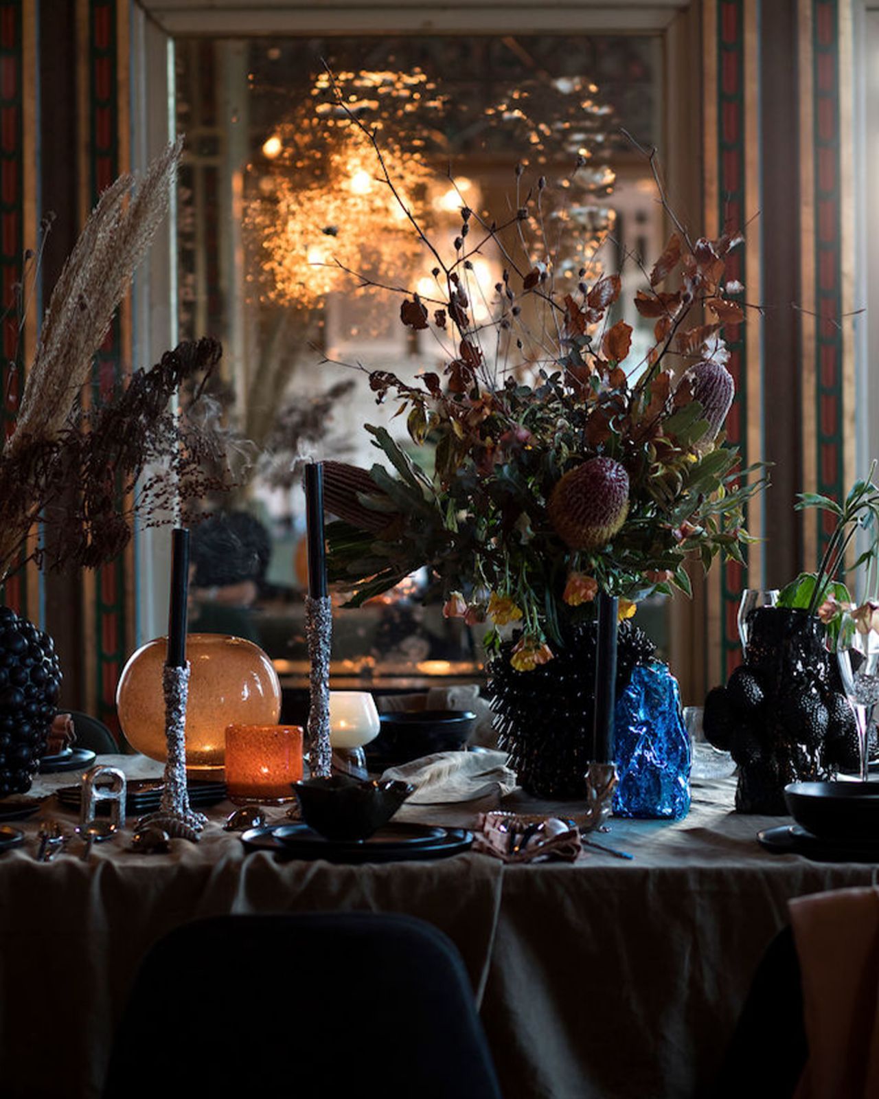 Cecile vas/lykta brun OUTLET