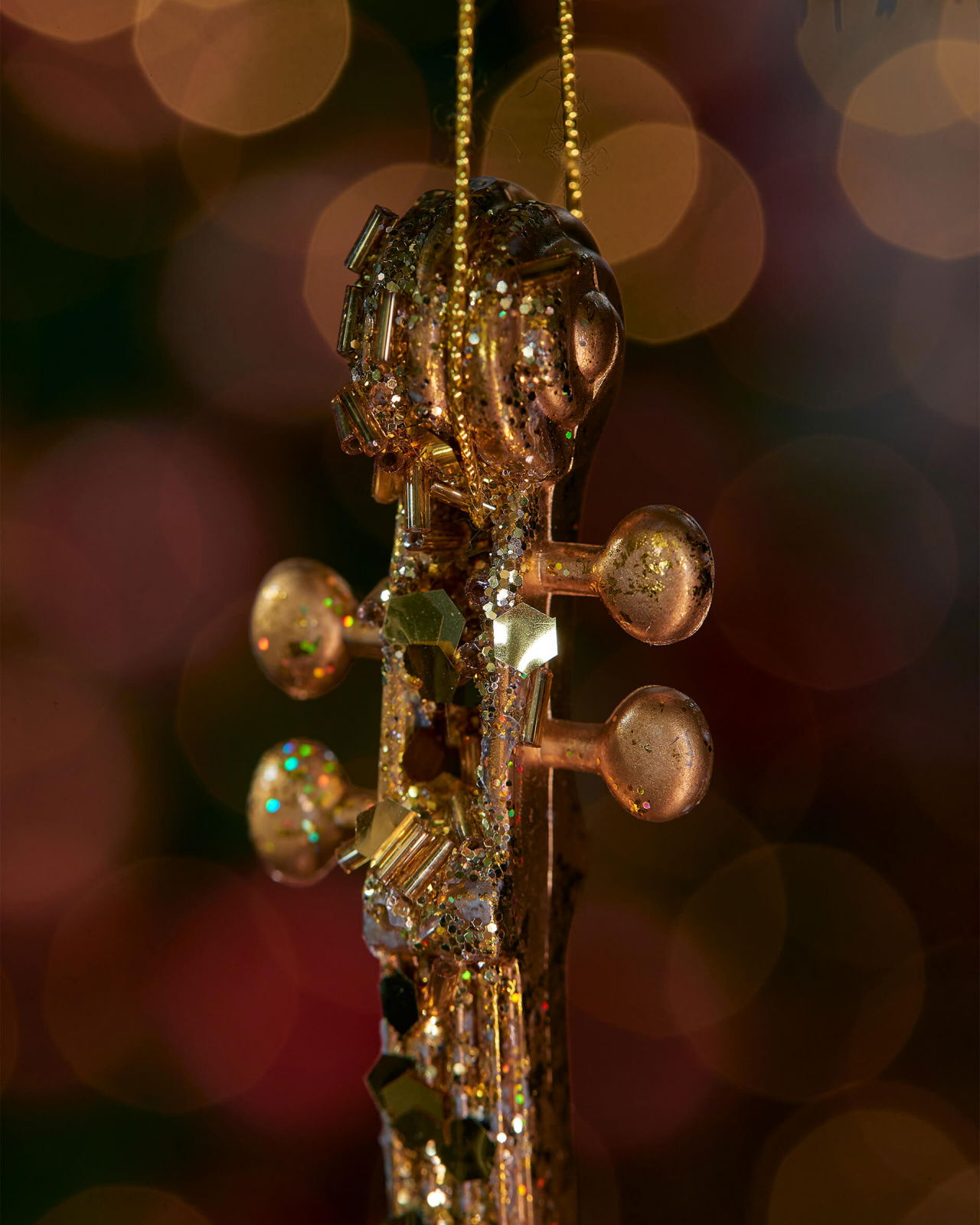 Niccolo violin julgransdekoration guld 24cm