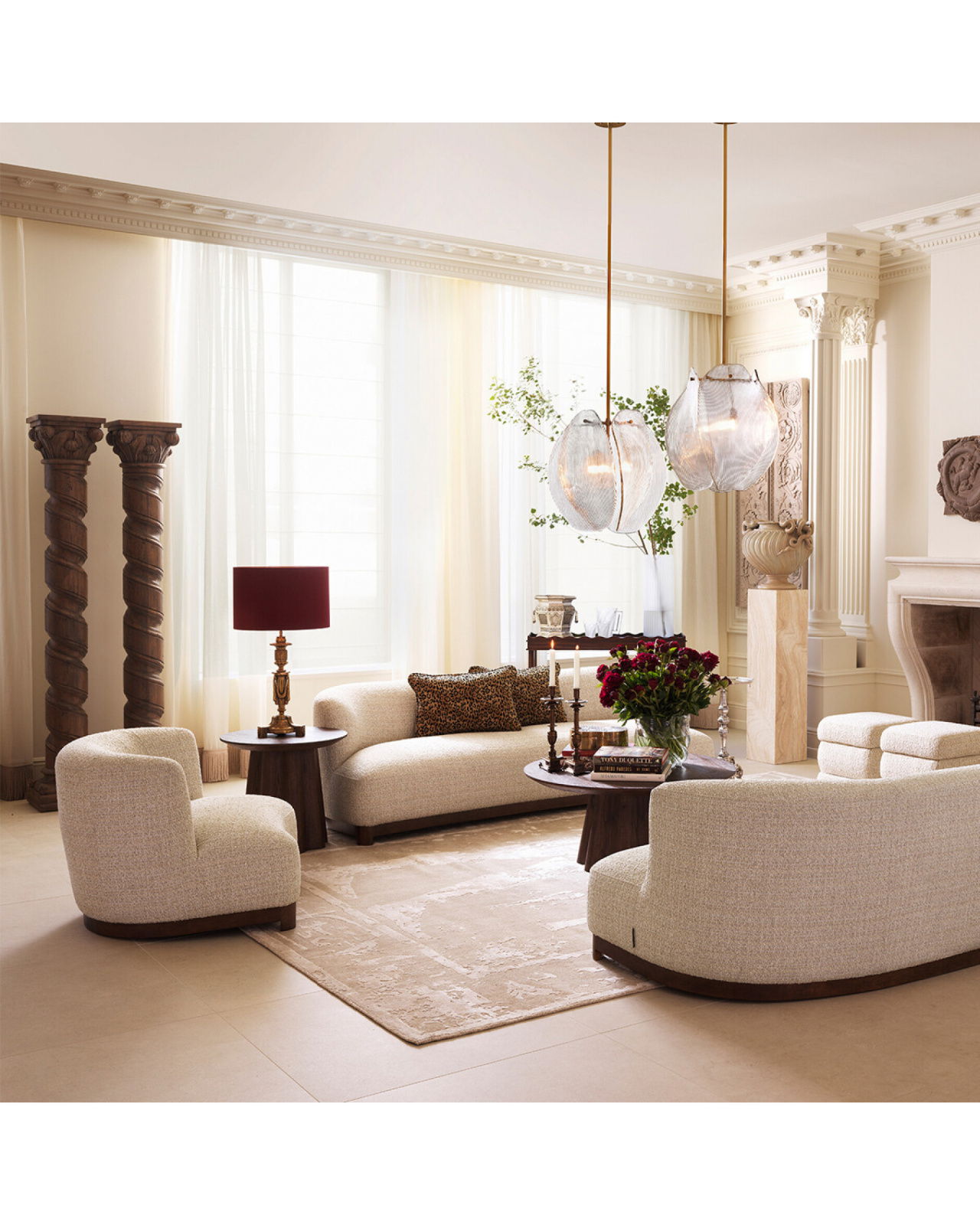Stelvio Sofa Walnuss Beige