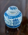 Silvio Ginger Jar White/Blue