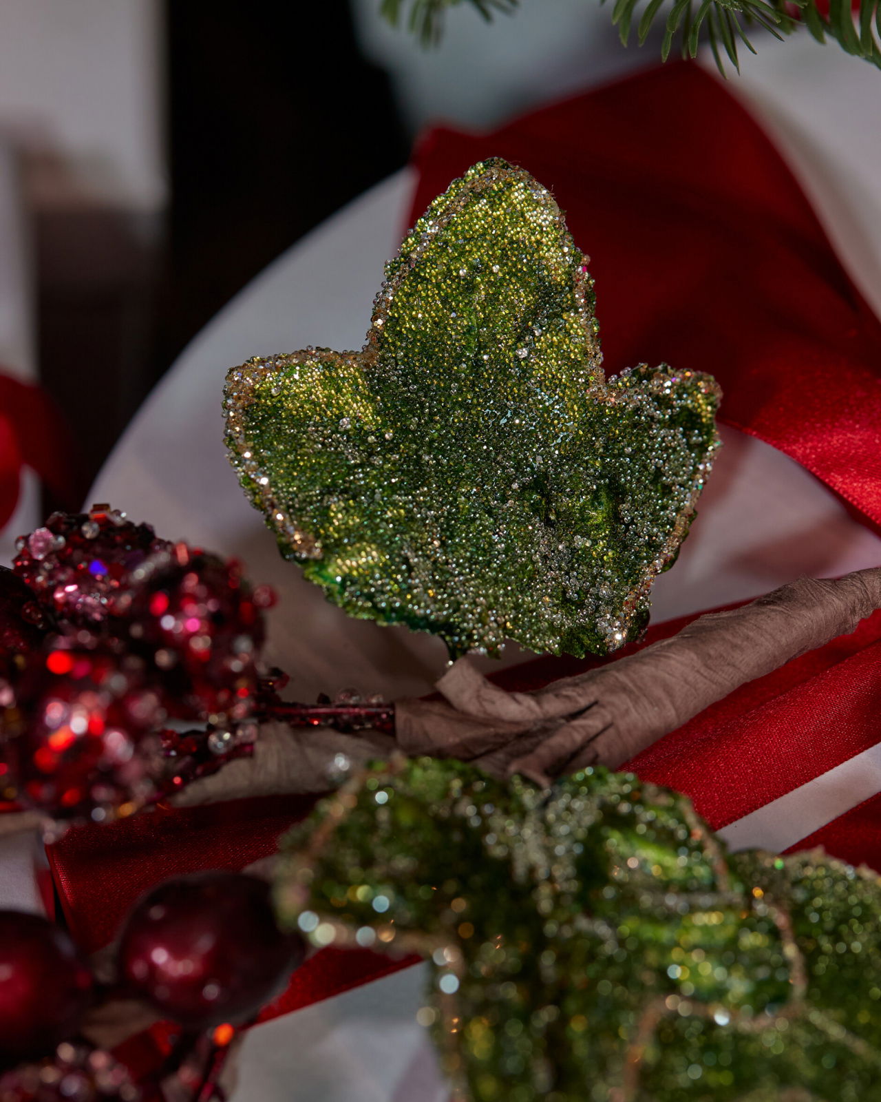 Grape decoratietak rood