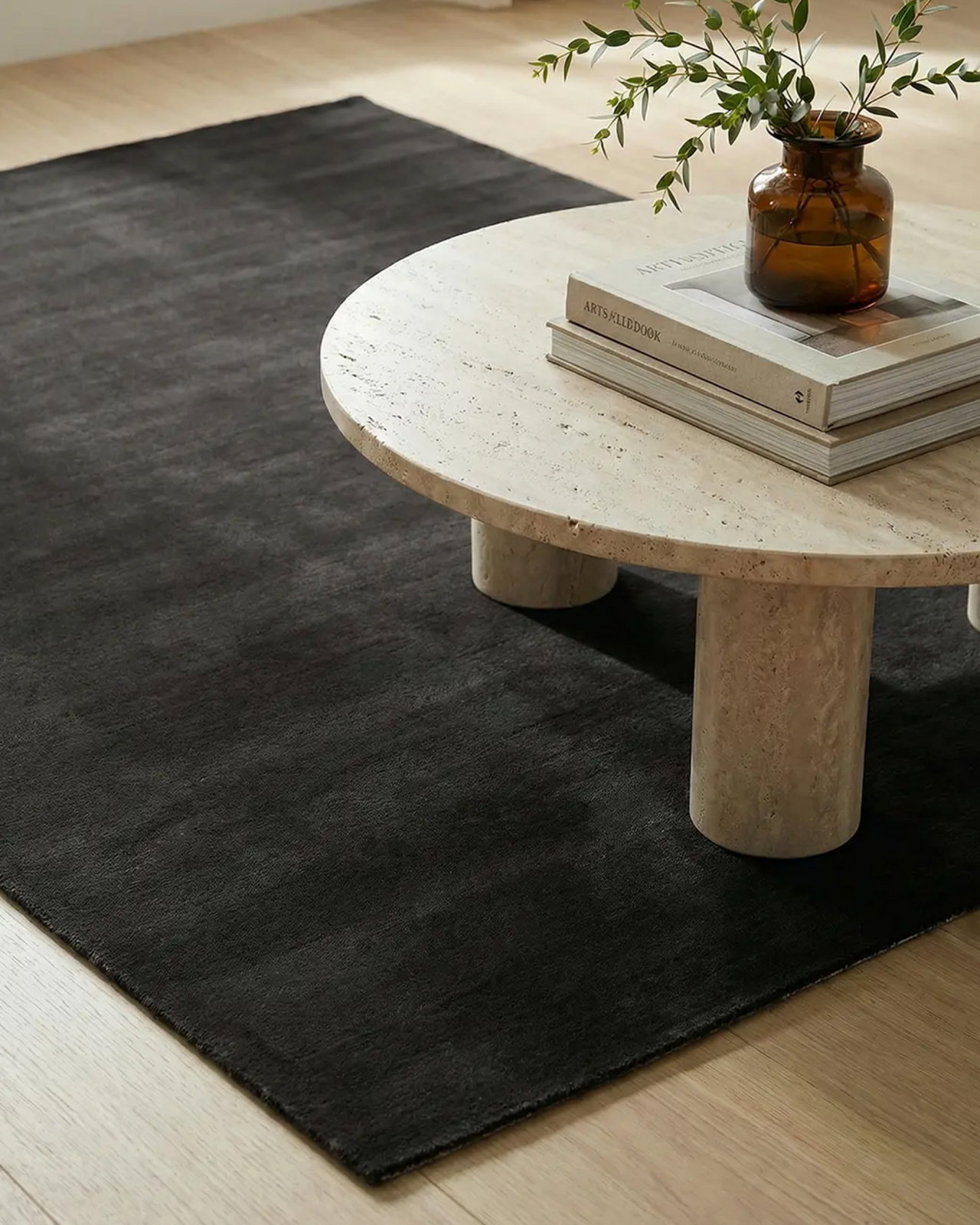 Solid Rug Charcoal