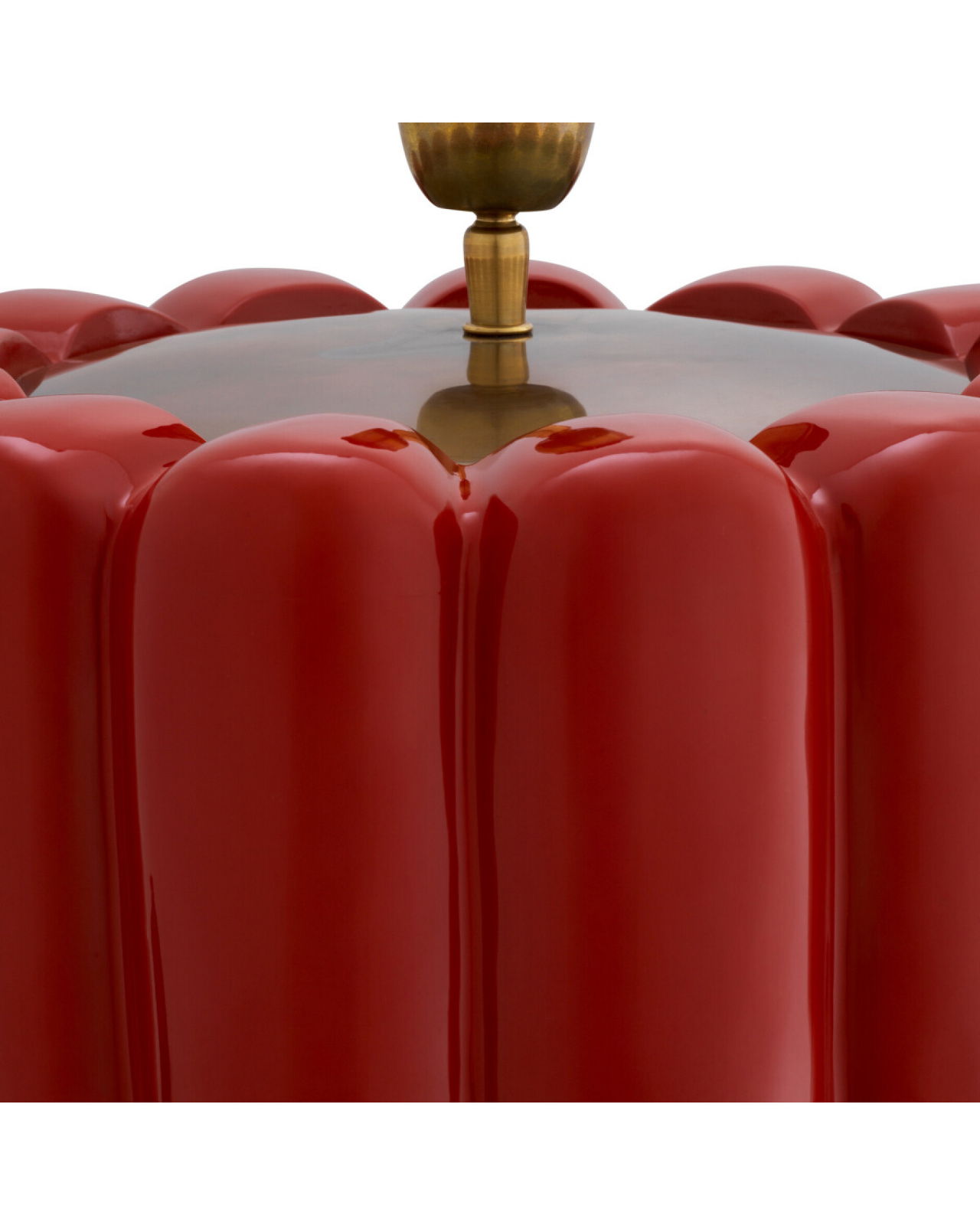 Barocco pöytälamppu punainen