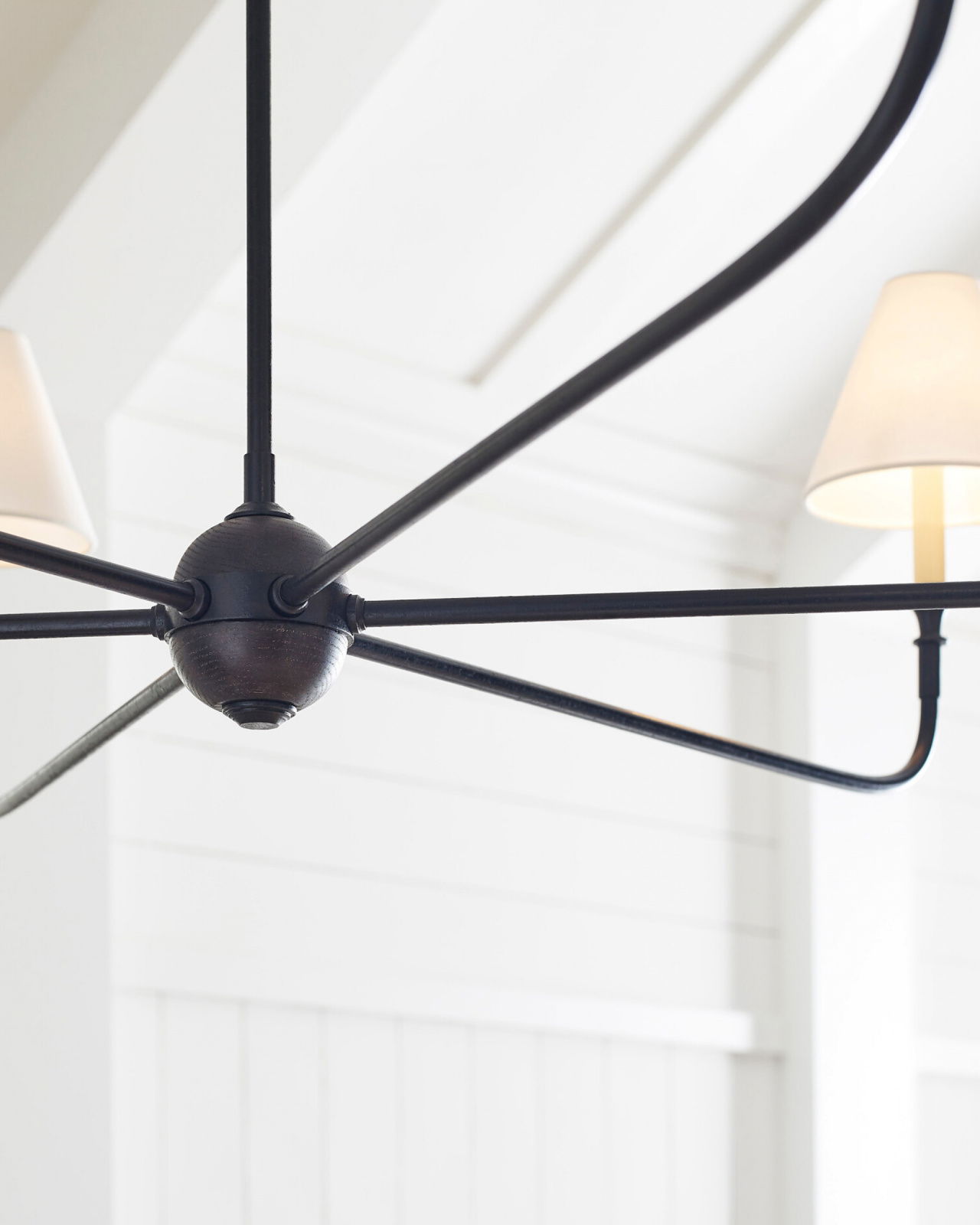 Piaf Grande Chandelier Aged Iron/Ebonized Oak