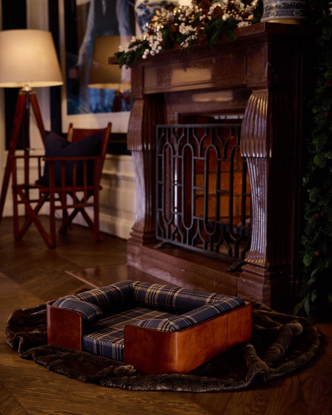 Kensington Dog Bed Deerpath Trail Plaid