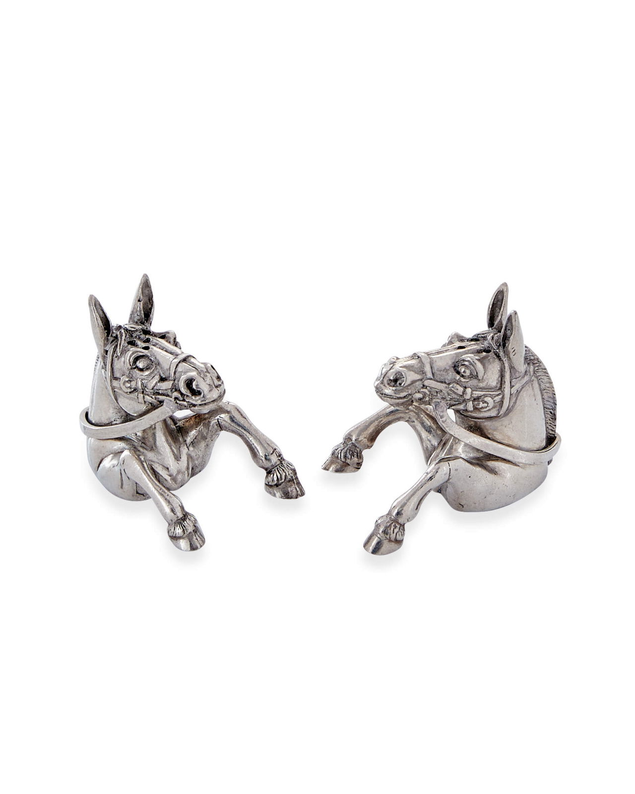 Hästar salt- och pepparkar tenn