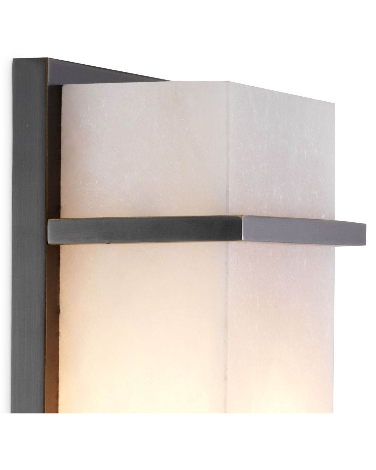 Spike vägglampa brons S