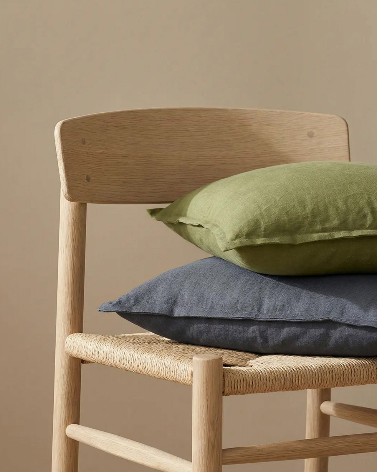 Classic Linen Cushion Cover dusk blue