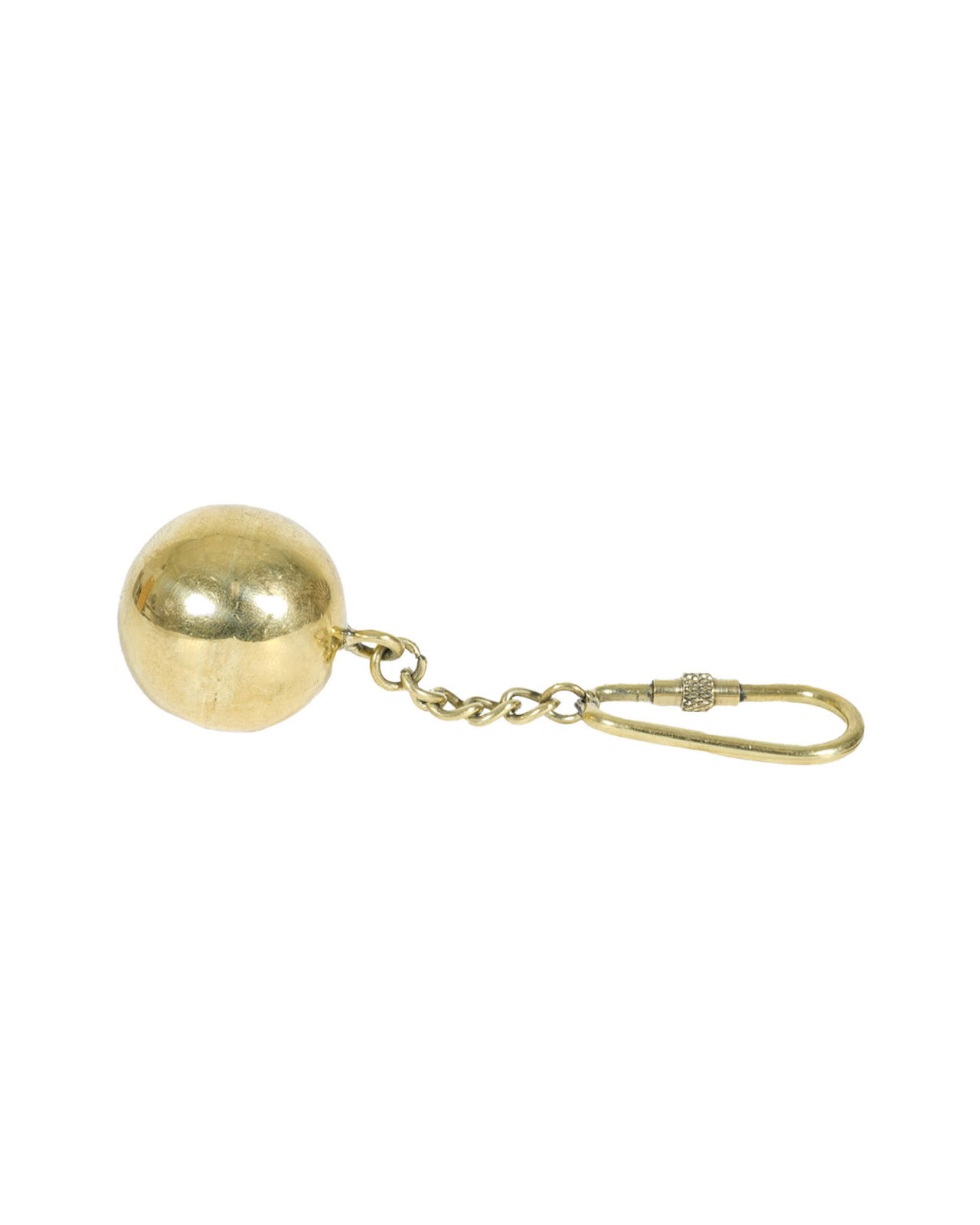 Ball Keychain Brass