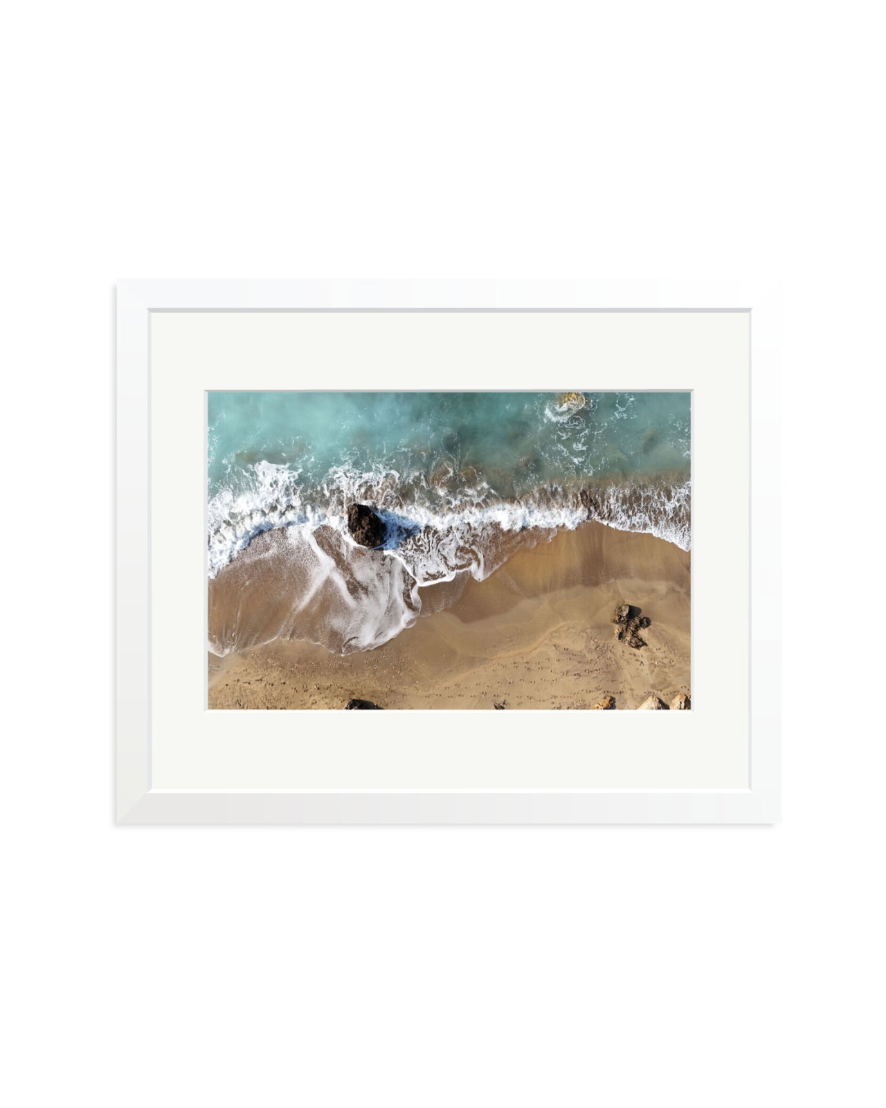 Footprints in the sand White / Medium
