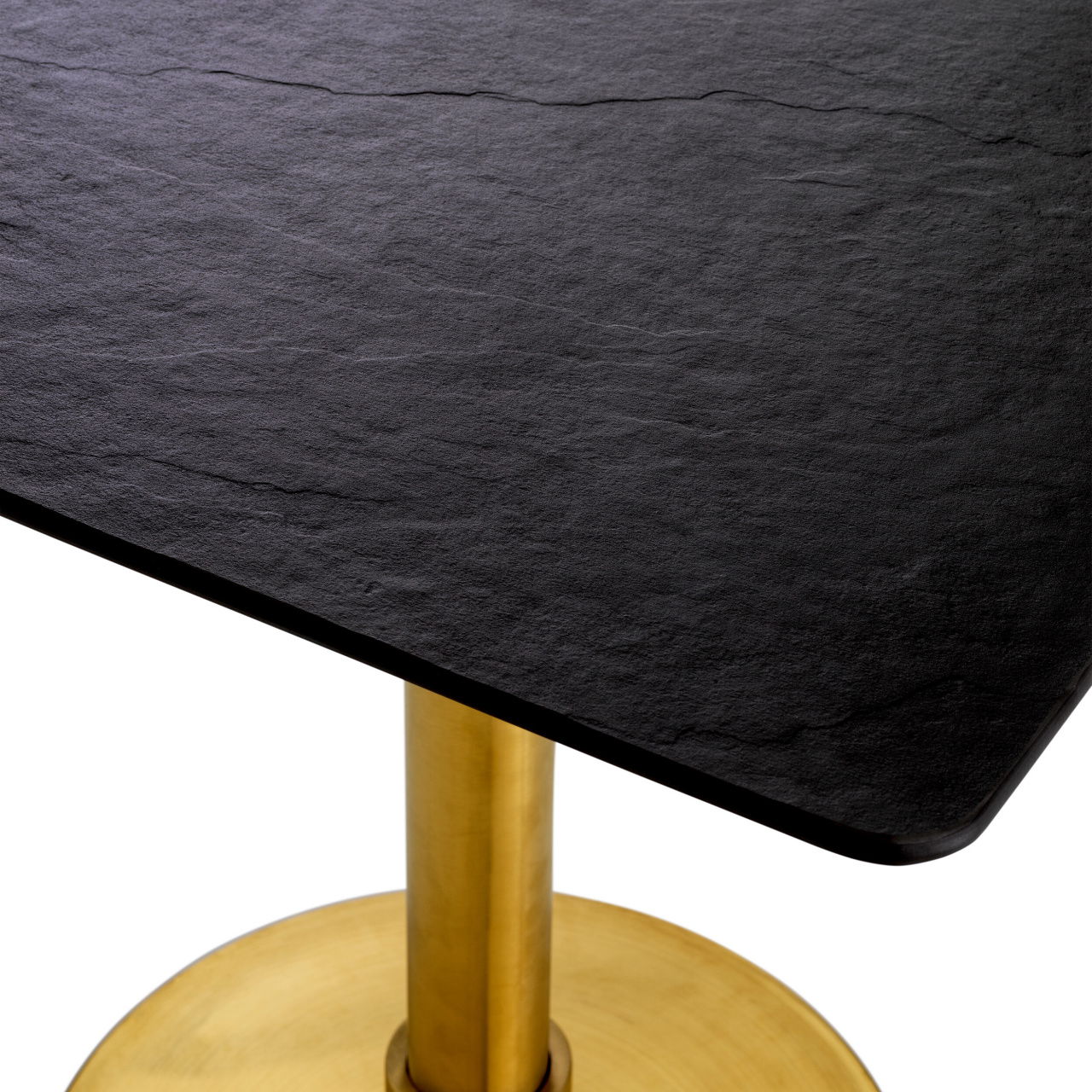 Terzo Dining Table Brushed Brass Finish