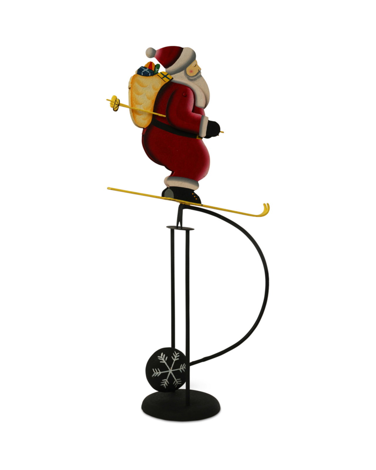 Skiing Santa Decoration