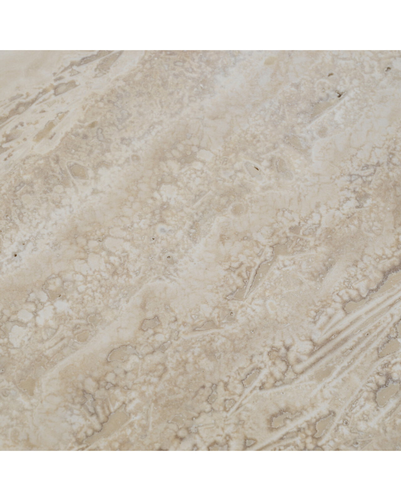 Genova Dining Table Travertine/Brushed Brass