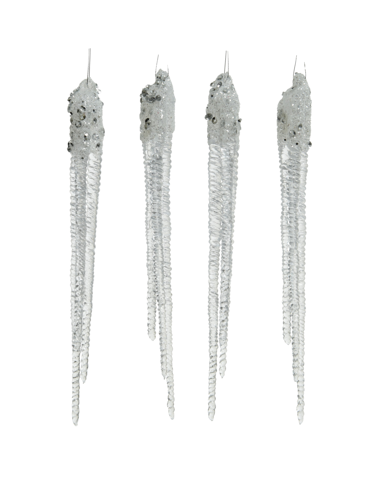 Elsy ijspegel kerstboomdecoratie 4-pack