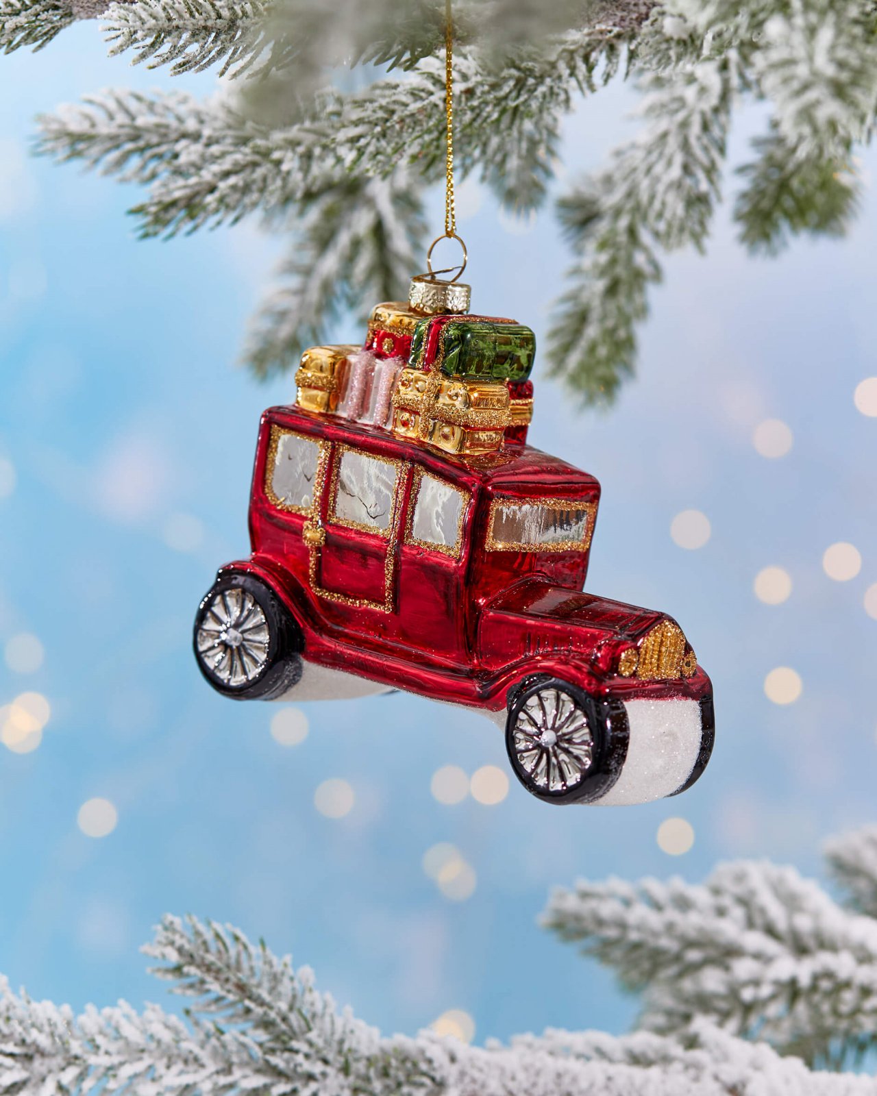 Remy Car Christmas Tree Decoration Red