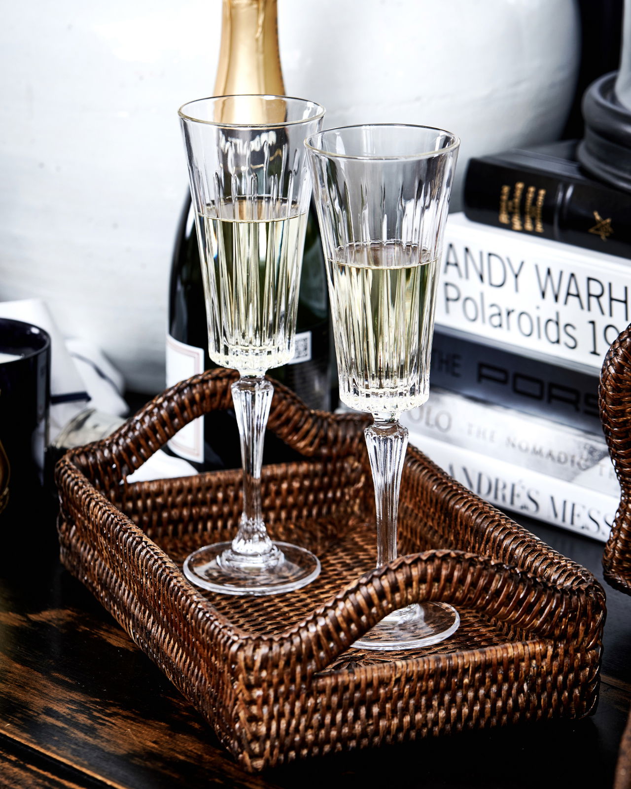 Manhattan champagneglas kristall singel