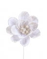 Magnolia Pearl Decorative Branch White