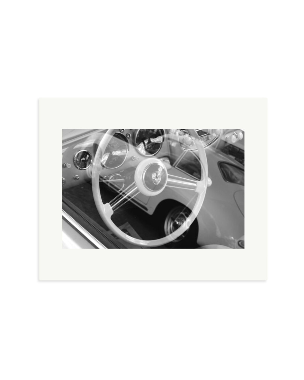 Porsche Steering Wheel Print Only / Medium