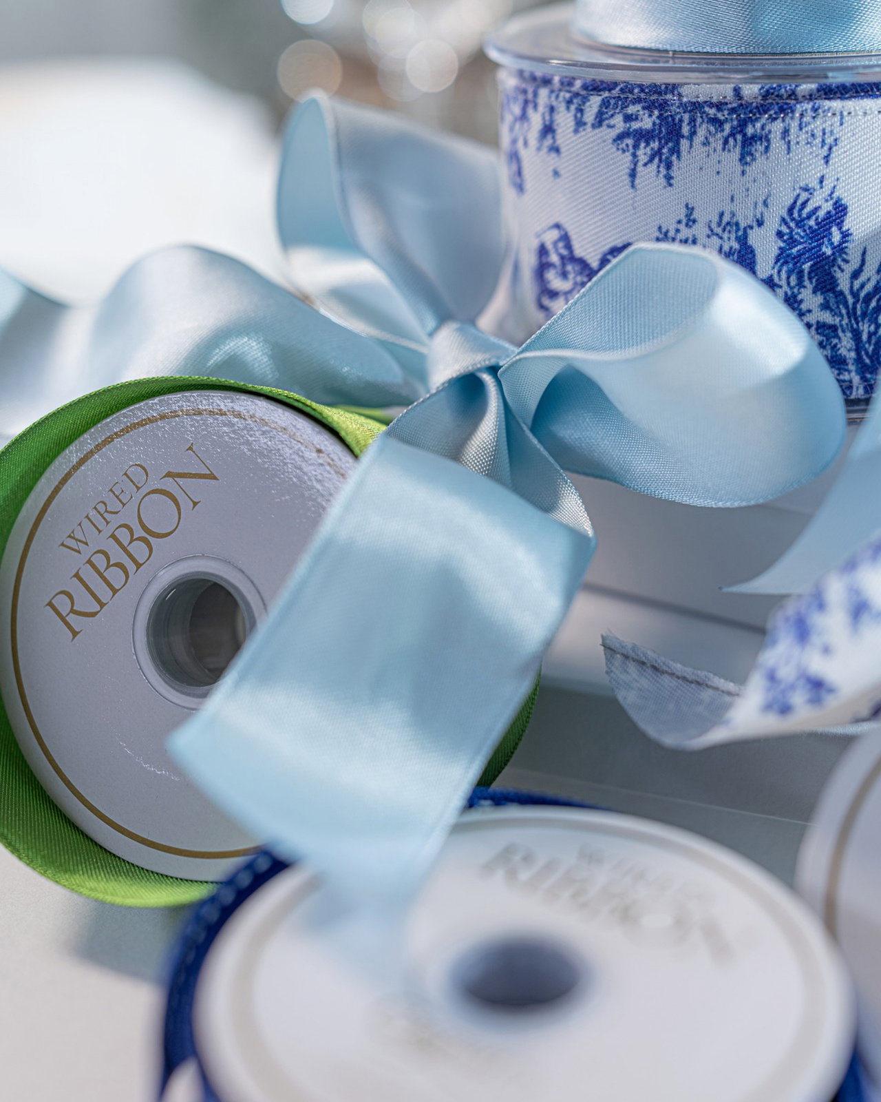 Satinband grön 8,2m