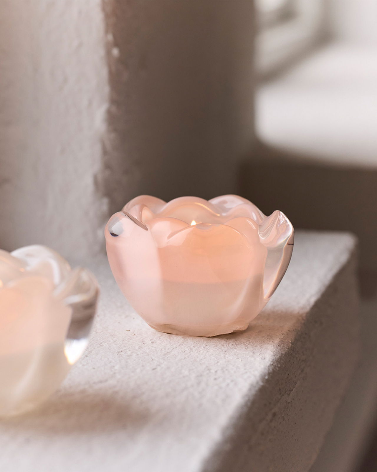 Emmie windlicht roze