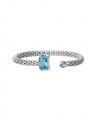 Daria bracelet aquamarine / light sapphire rhodium