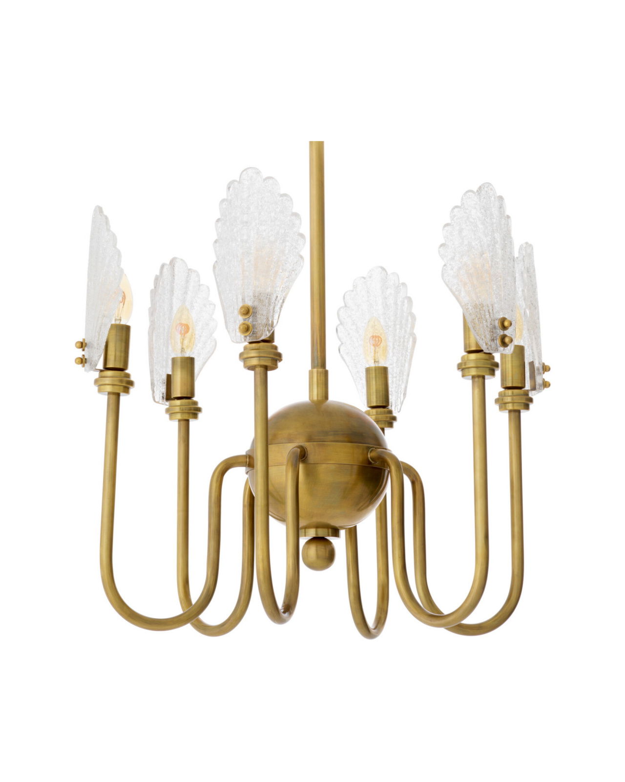 Isabelle kroonluchter antiek messing