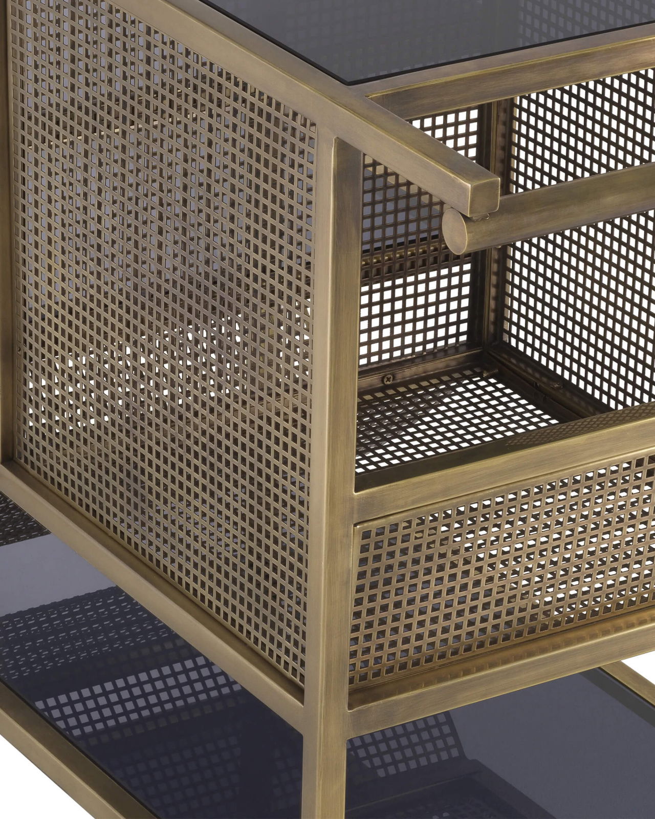 Sterling drinkvagn vintage mässing