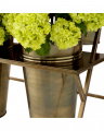 Maison des Fleurs flower stand antique brass