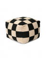 Square sittepuff svart/natur