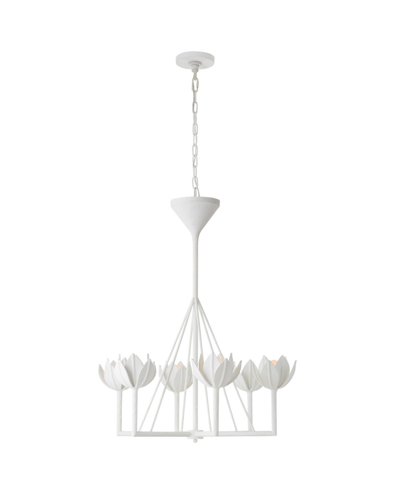 Alberto Small Single Tier Chandelier White