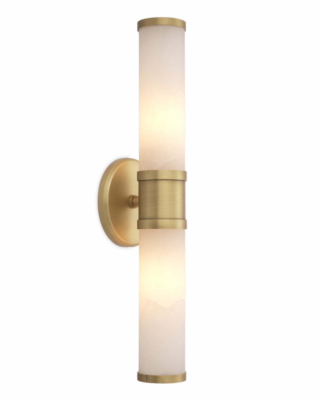 Claridges Single Wall Lamp Antique Brass Double