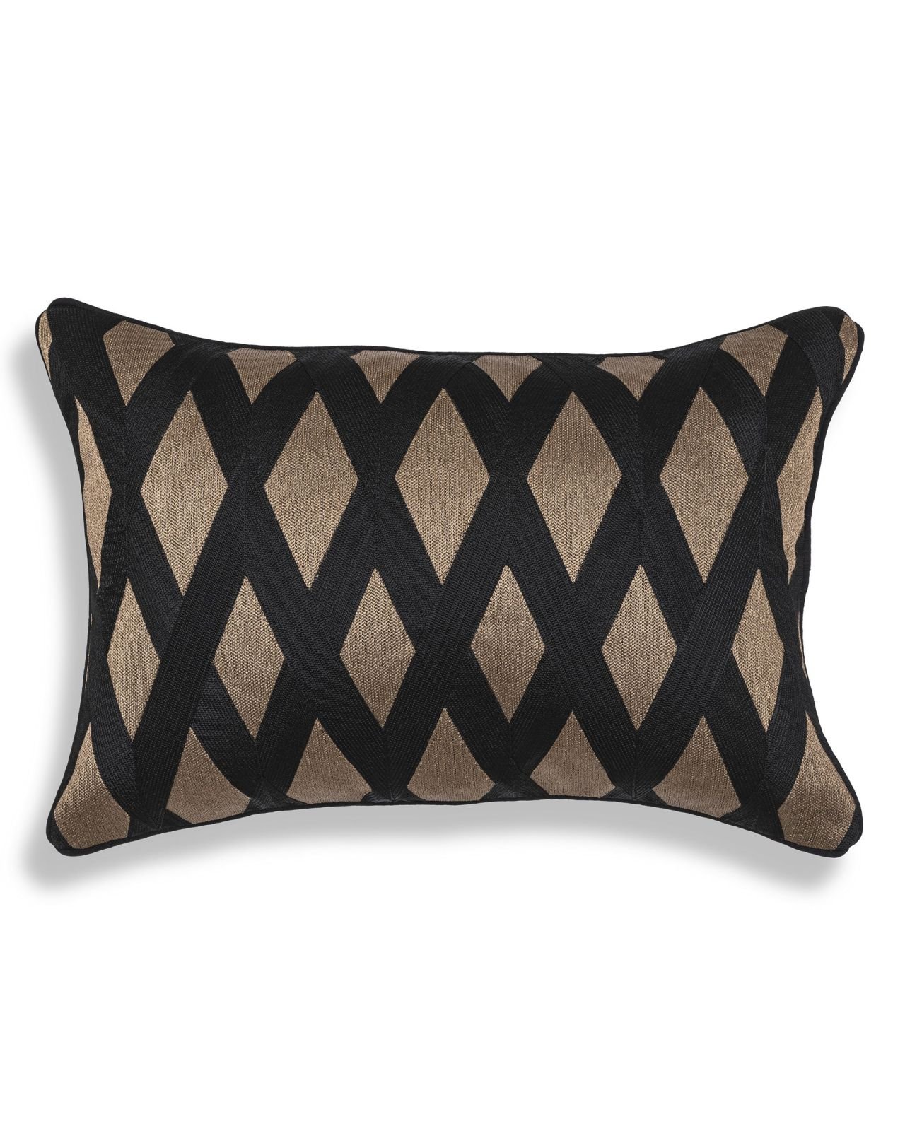 Splender cushion rectangular black/gold