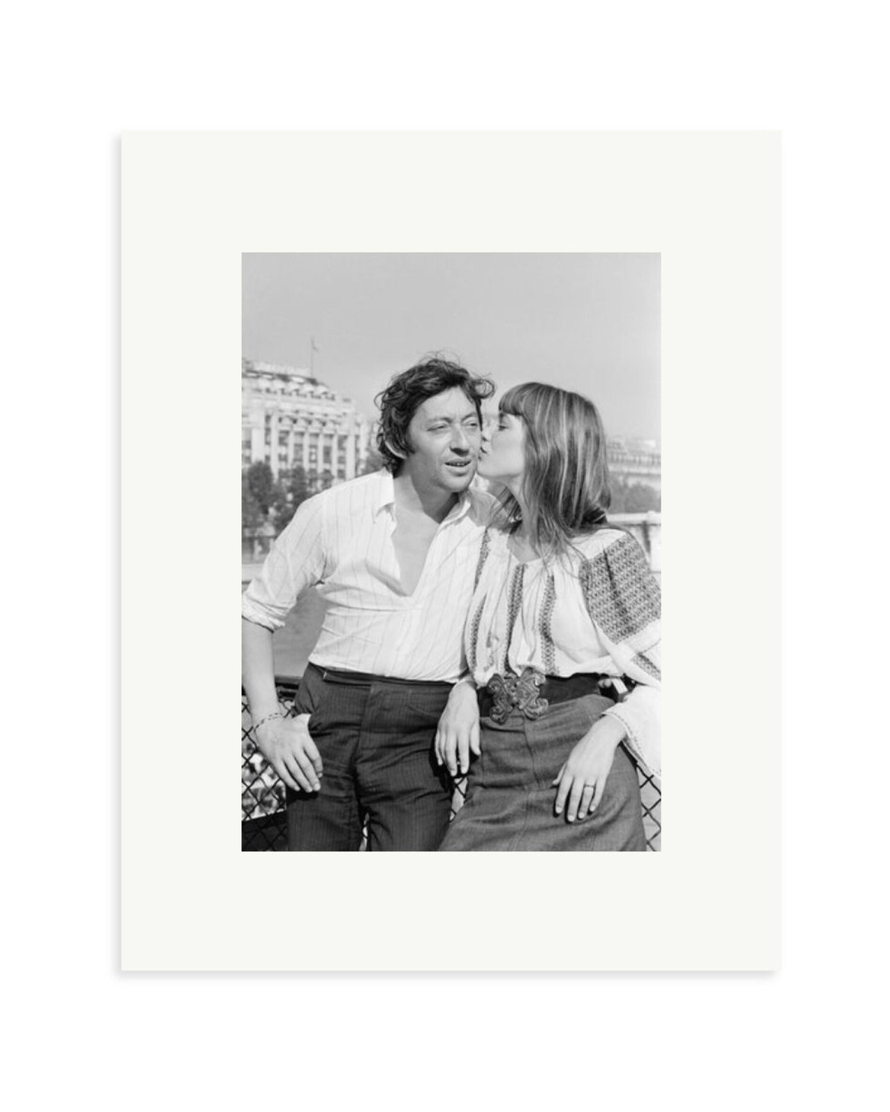 Gainsbourg and Birkin in Paris Print Only / Small
