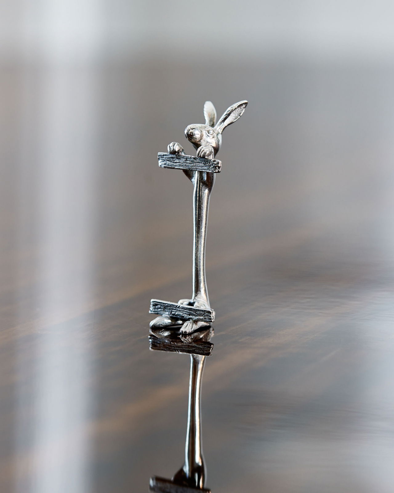 Kanin placeringskortshållare tenn