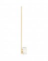 Klee 70" Floor Lamp Natural Brass/White