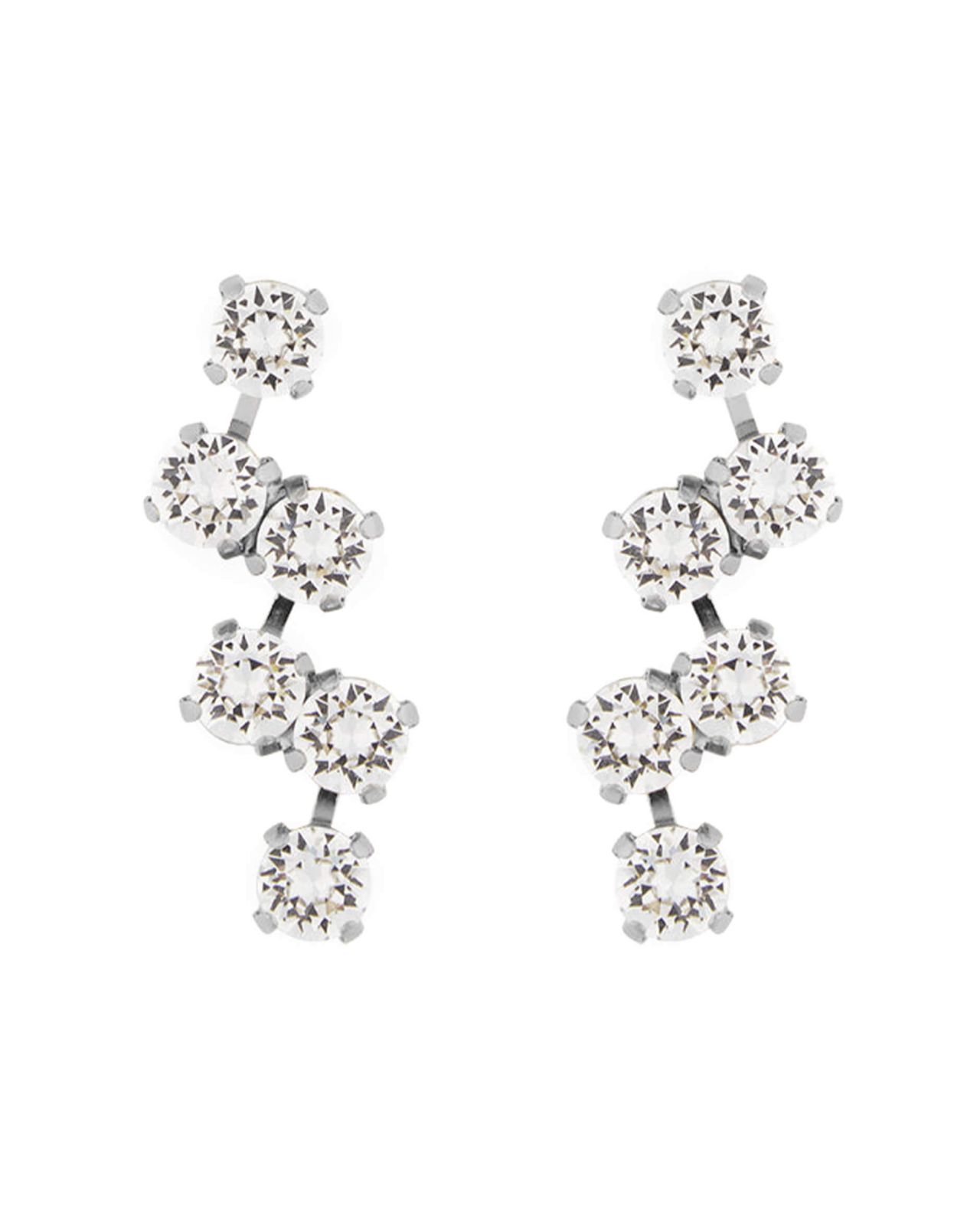 Fiona earrings crystal rhodium