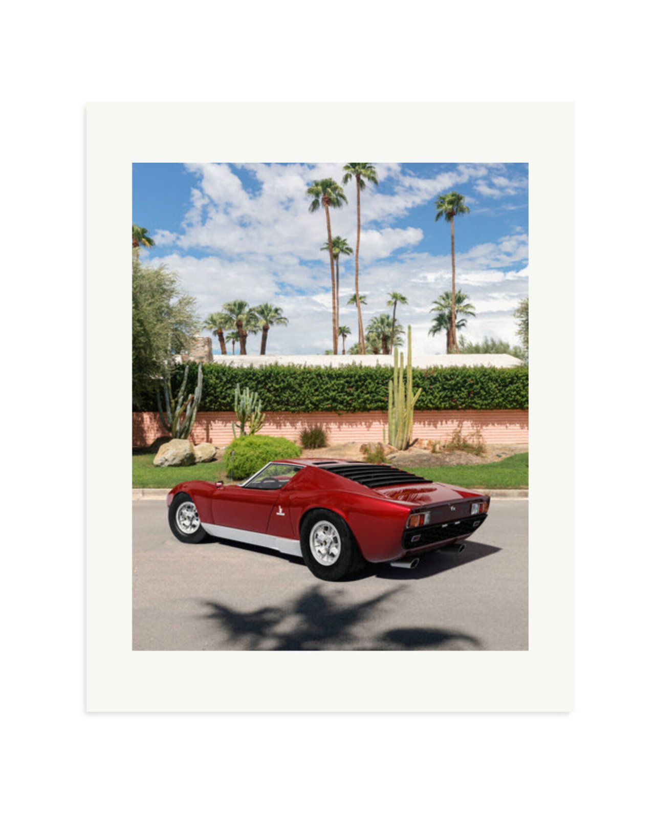 Lamborghini Miura in Palm Springs Print Only / Medium