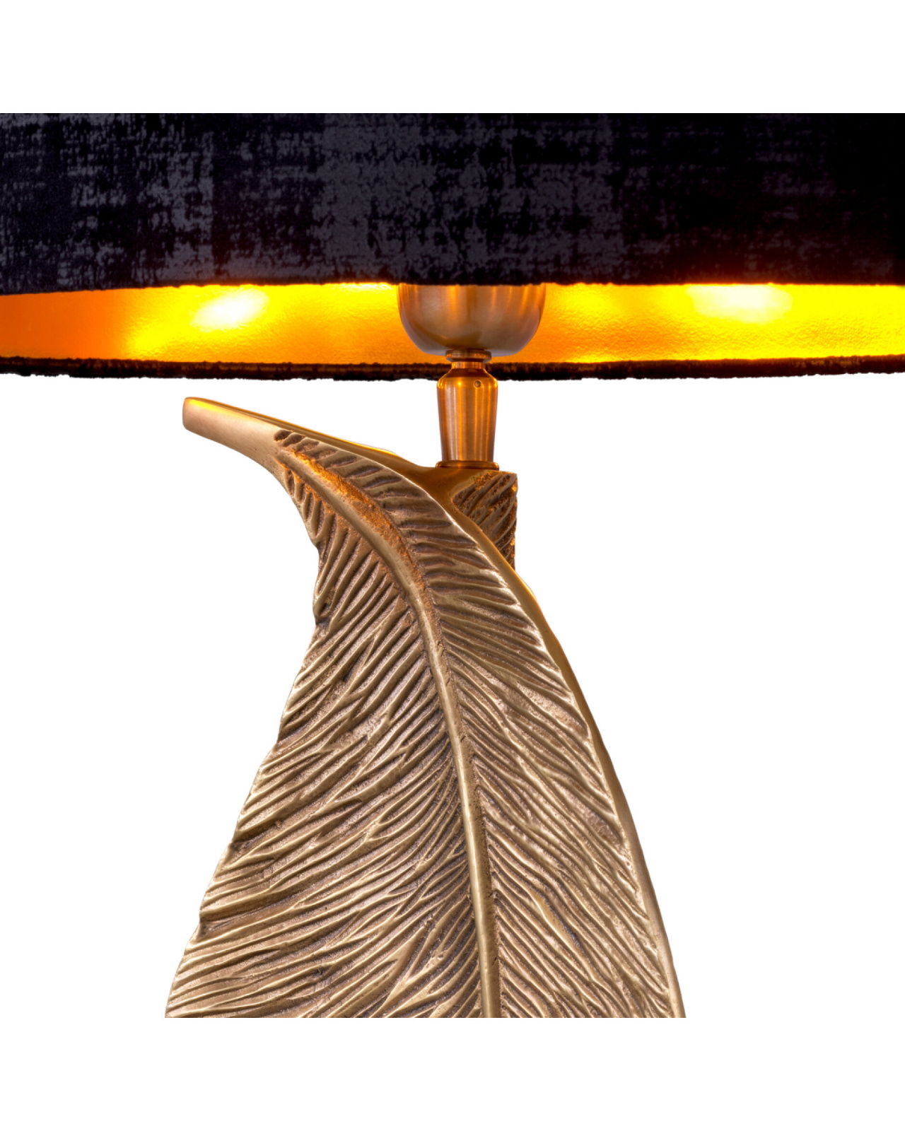 Foglia bordslampa antik mässing