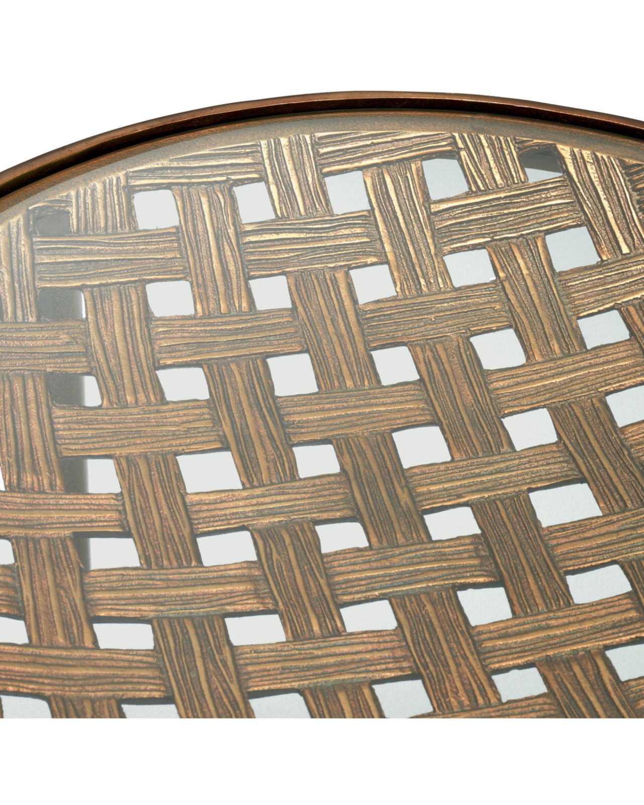 Sorrento sidobord antik mässing