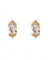 Petite Navette Earrings Light Silk