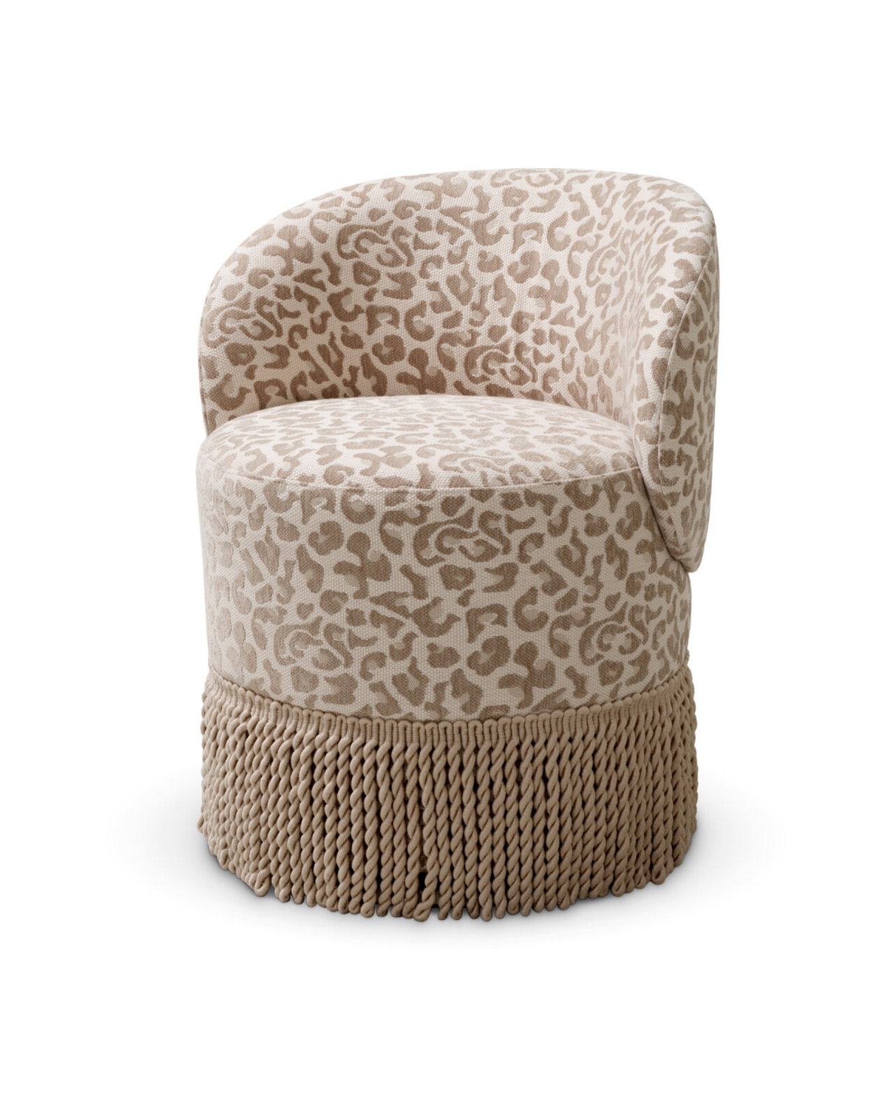 Greer matstol Harley leopard beige