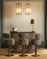 Carleton Swivel Bar Stool With Back Camari Green