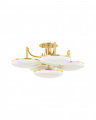 Bregman Semi Flush Aged Brass