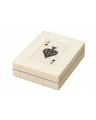 Delaney white playing card box